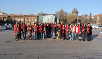 The NCID team held an awareness campaign in Gyumri